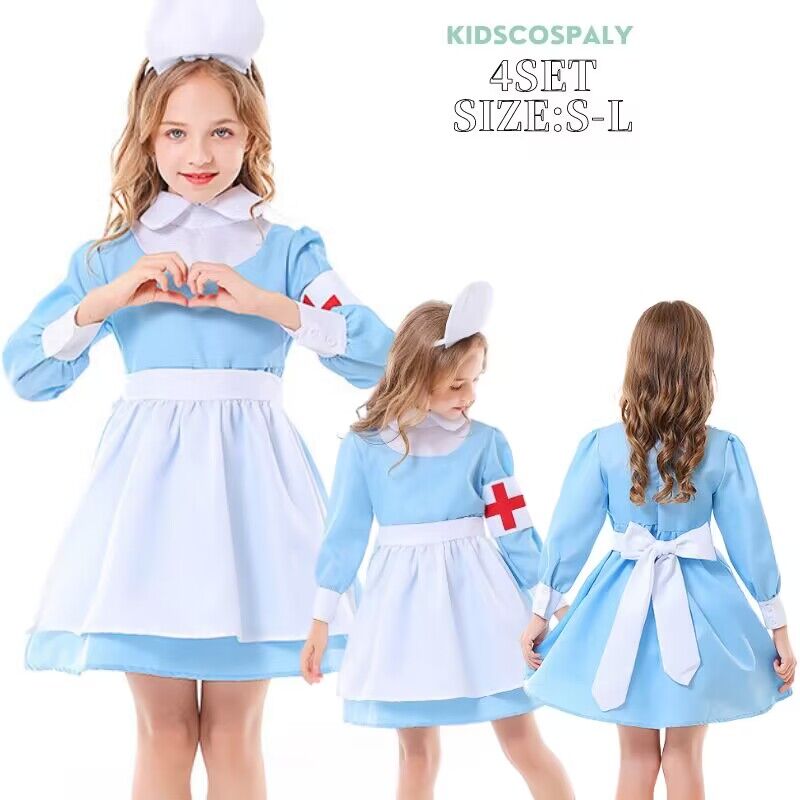 【楽天市場】ハロウィン コスプレ キッズ ナース 看護婦 キッズ 仮装 子供 女の子 小さいサイズ 110 120 130 子ども 仮装 衣装 ...