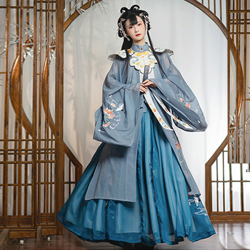 H526 漢服 コスプレ ワンピース 唐装 仙女服 中華風 - 通販 