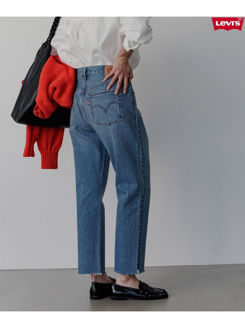 【Levi\u0027s(R)(リーヴァイズジーンズ(R))】別注 501(R) CROP BAYFLOW ベイ流出 ズボン下 デニム・ジーンズズボン下 青碧【貨物輸送無料】[ Fashion]