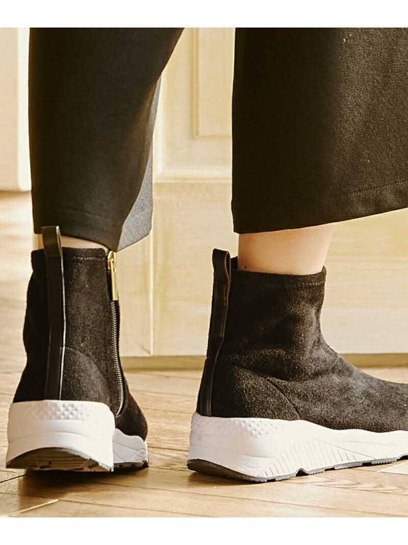 W スニーカーブーツ3 Bayflow ベイ流出 シューズ 短絡ブーツ ブーティー 黒ん坊 グレイ 赤銅 貨物輸送無料 Rakuten Fashion Bairien Yamagata Jp