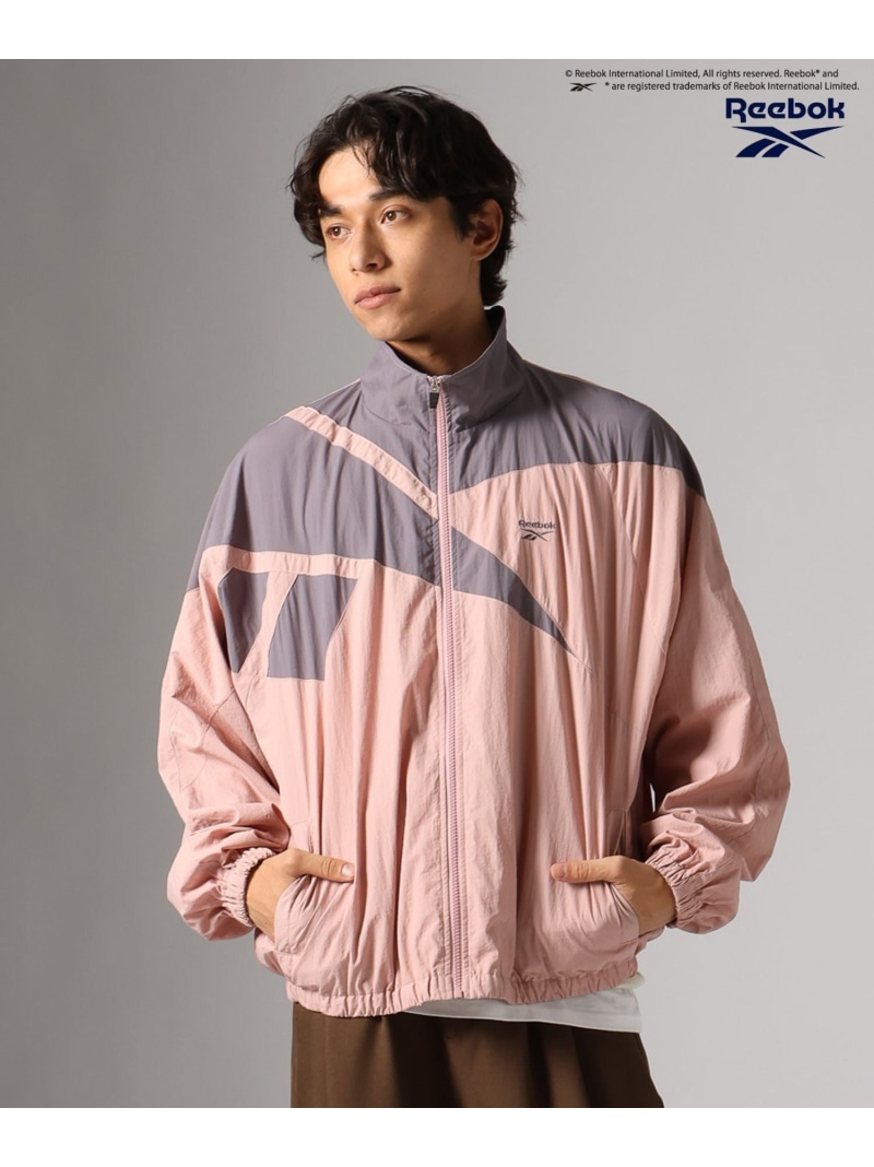 ≪26SS新色入荷≫【Reebok】別注トラックジャケット BAYFLOW ベイフロー ジャケット・アウター ブルゾン・ジャンパー ブルー ピンク レッド ホワイト ブラック【送料無料】[ Fashion]