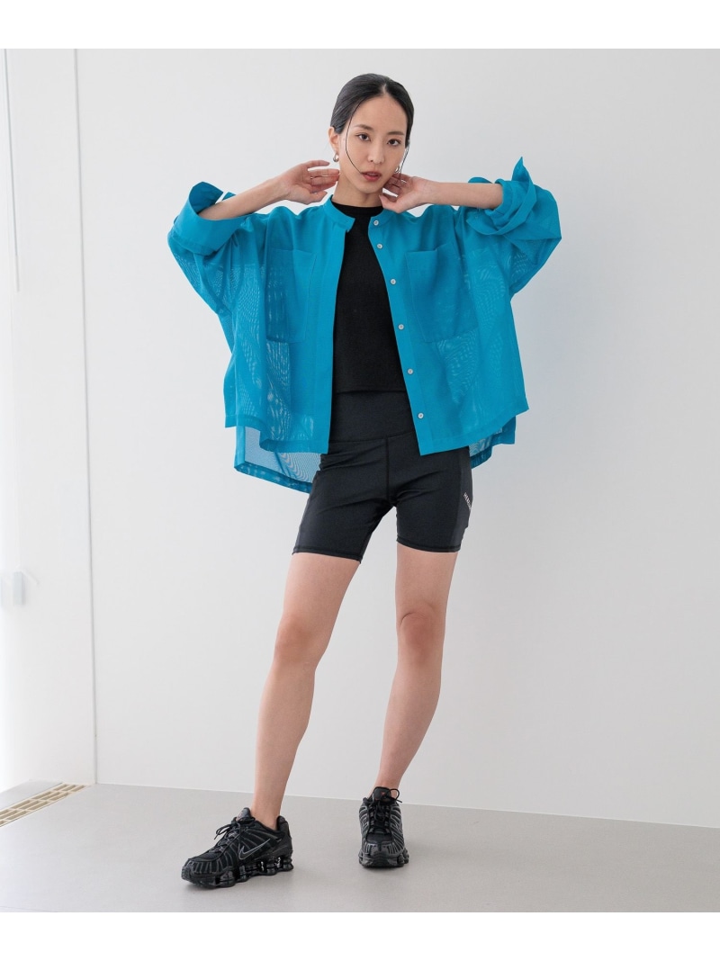 【HEREIAM】BREEZEメッシュシャツ HEREIAM ベイフロー トップス シャツ・ブラウス ホワイト ブラック ブルー【送料無料】[ Fashion]