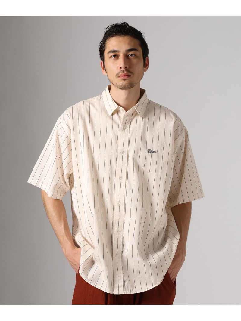 ワンポイントレギュラーカラーシャツ BAYFLOW ベイフロー トップス シャツ・ブラウス ピンク グレー【送料無料】[ Fashion]