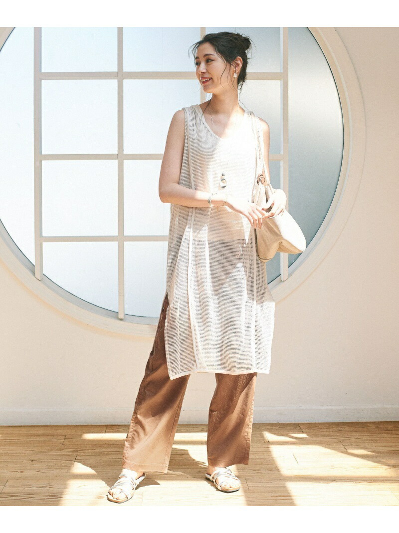 W 2wayメッシュop Bayflow ベイフロー ワンピース ノースリーブワンピース ホワイト ブラック ブラウン 送料無料 Rakuten Fashion Vmaphotographystudios Com