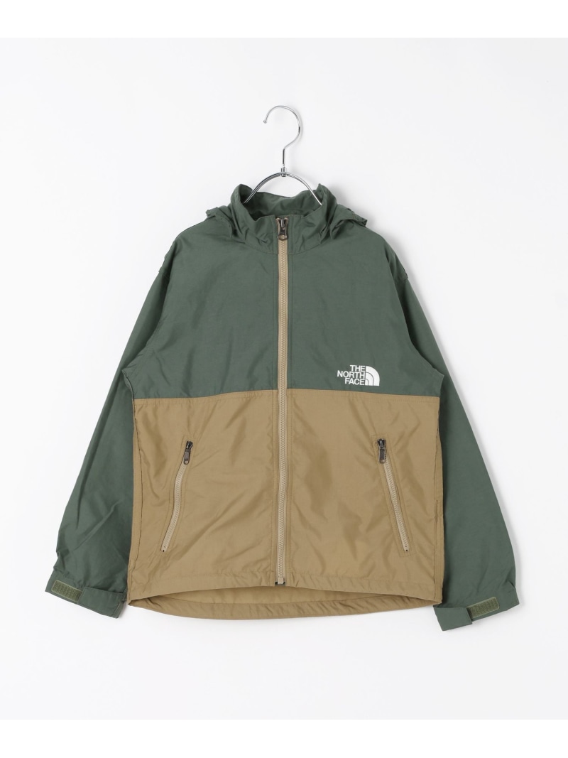 【THE NORTH FACE(ザ・ノース・フェイス)】パウダーコンパクト上衣(KIDS) BAYFLOW ベイ流出 ジャケット・アウター 上衣・前掛け カーキ緑であること 黄色 サクラ色 黒いこと【貨物輸送無料】[ Fashion]