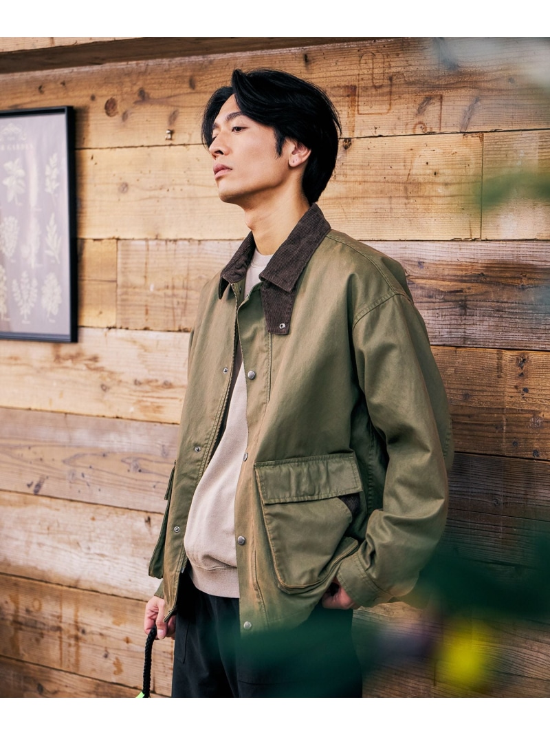 【SALE／20%OFF】ワークハンティングジャケット BAYFLOW ベイフロー ジャケット・アウター ブルゾン・ジャンパー カーキグリーン グリーン ブラウン【RBA_E】【送料無料】[ Fashion]