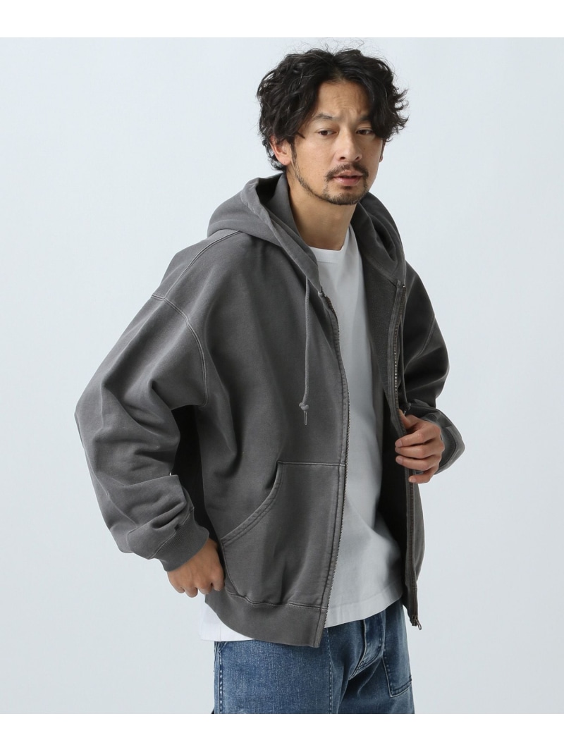 【SALE／41%OFF】LIVELY ZIPピグメントパーカー BAYFLOW ベイフロー トップス スウェット・トレーナー グレー【RBA_E】【送料無料】[ Fashion] 4,472円