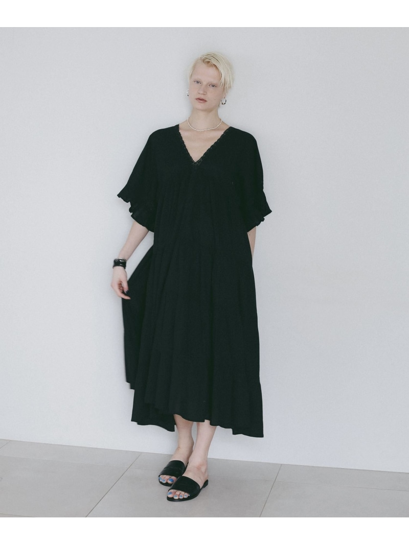 【AMERICAN RAG CIE】 インディアボリュームドレスワンピース(WOMEN) BAYFLOW ベイ流出 衣裳・御召しもの 衣裳 黒いこと サクラ色【貨物輸送無料】[ Fashion]