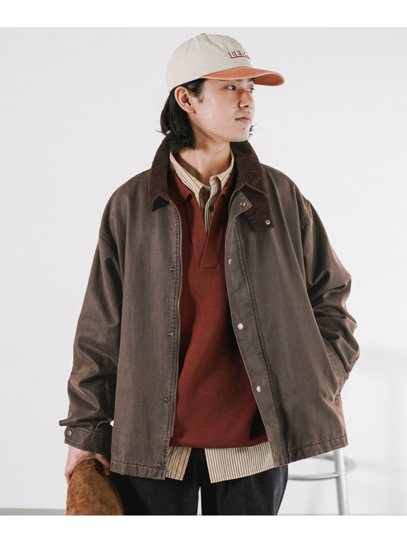 【SALE／20%OFF】ショートハンティングブルゾン BAYFLOW ベイ流出 ジャケット・アウター 上衣・前掛け 黒いこと ベージュ【RBA_E】【貨物輸送無料】[ Fashion]