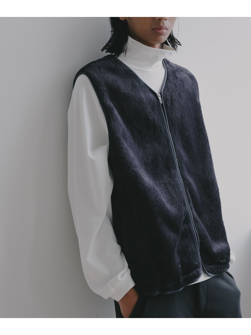 ≪予約≫【EF(エフ)×KARRIMOR(カリマー)】ボアベスト(MEN) BAYFLOW ベイフロー ジャケット・アウター その他のジャケット・アウター ネイビー ブラック【送料無料】[ Fashion]