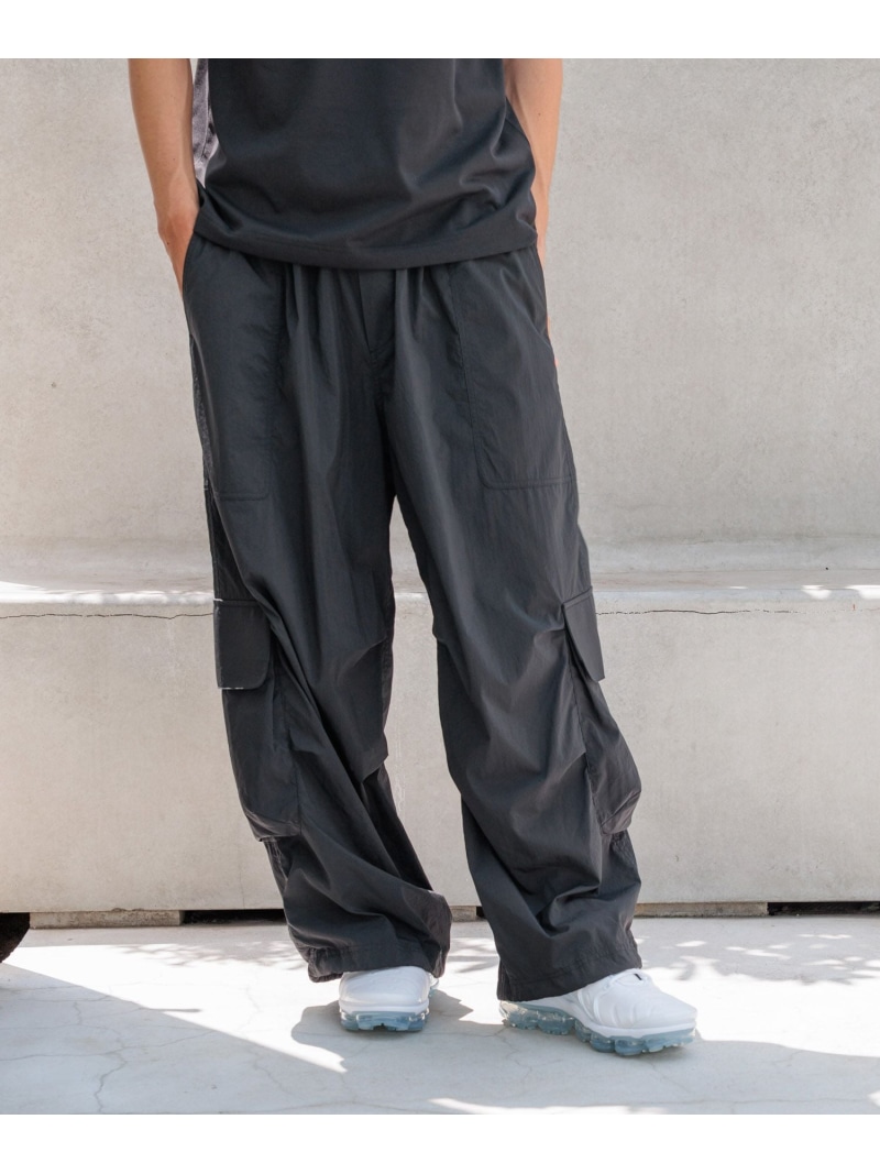 【HEREIAM MEN】撥水/通気/防風/静電防止/Breath カーゴパンツ HEREIAM ベイフロー パンツ その他のパンツ ブラック ブルー【送料無料】[ Fashion]