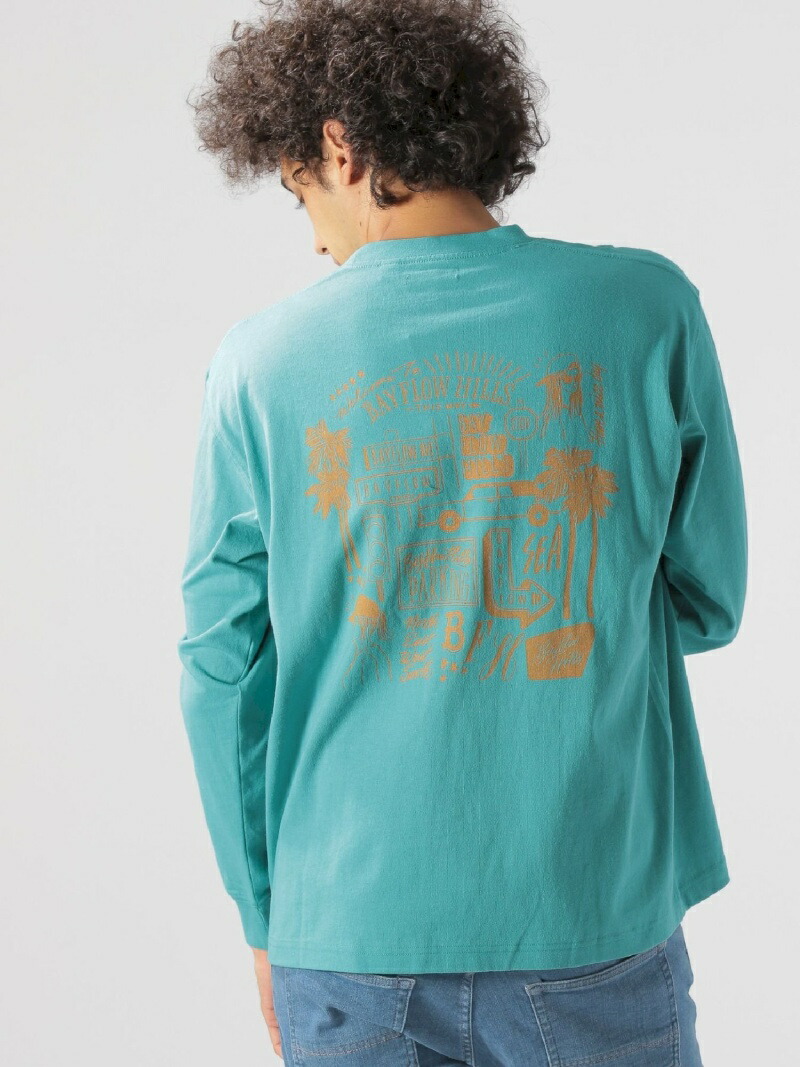 楽天市場 Rakuten Fashion M イラストレーターロンt Bayflow ベイフロー カットソー Tシャツ 送料無料 Bayflow