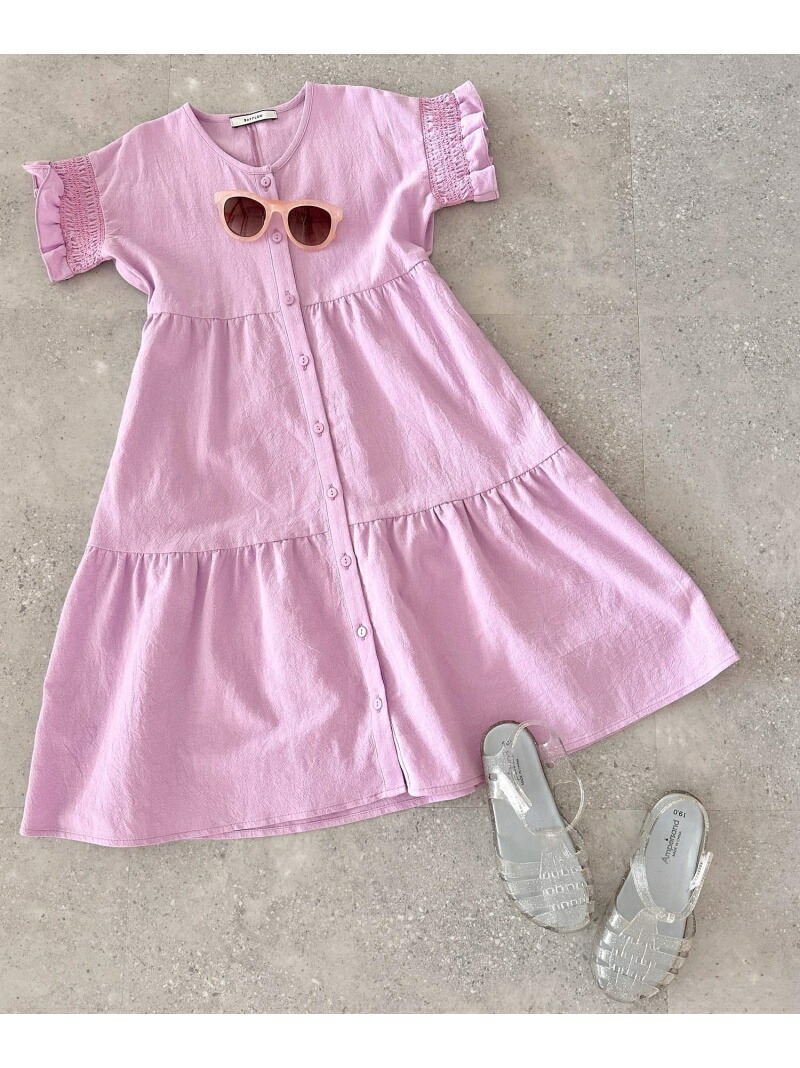 【楽天市場】【SALE／30OFF】(K)スモッキングワンピ/K BAYFLOW ベイフロー ワンピース・ドレス ワンピース パープル