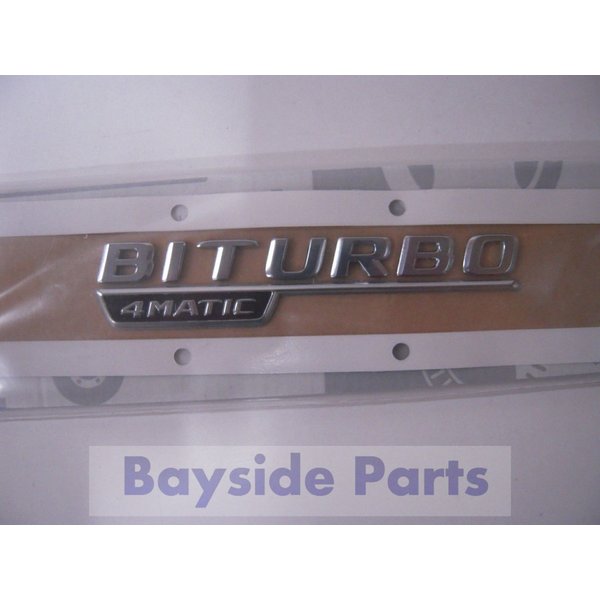 楽天市場 ベンツ エンブレム Cクラス W5 Bi Turbo 4matic 5右 純正 ベイサイドパーツ