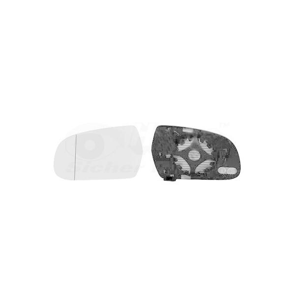 アウディ A3 A4 A5 ドアミラーレンズ 左側 8K0857535E 8K0857535F 優良品