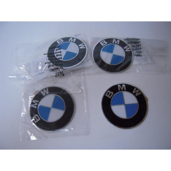 BMW 純正 ホイールキャップバッジ エンブレム 64.5mm 4枚セット 36136767550 E46 E60 E90 E92 等