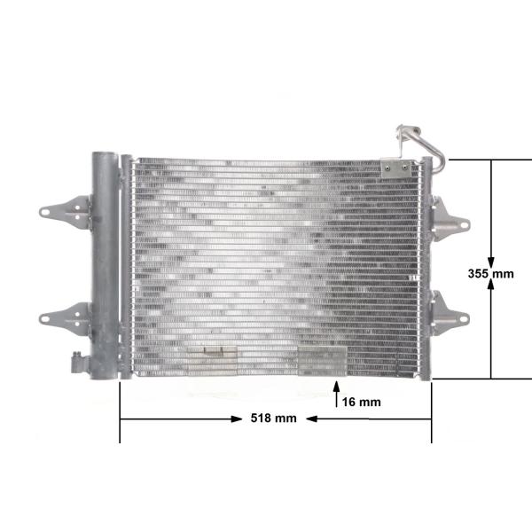 VW ポロ 9N エアコンコンデンサー 6Q0820411K 優良品