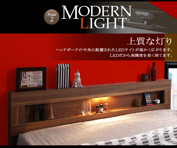 【楽天市場】ベッド シングル マットレス付き シングルベッド LEDライト・コンセント付きフロアベッド 【Rufen】 ルーフェン