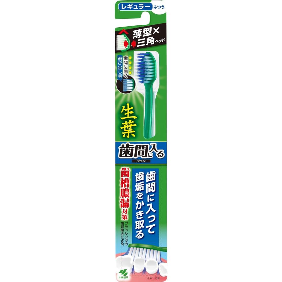 【９６個セット】【１ケース分】 生葉歯間に入るブラシ レギュラー ふつう 　１本&times;９６個セット　１ケース分 【正規品】【dcs】｜キュー バザール