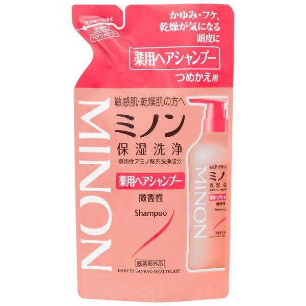 【28個セット】【1ケース分】 ミノン 薬用ヘアシャンプー 380mL (詰替用)×28個セット 1ケース分 【正規品】|キュー バザール