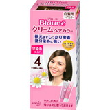 【２４個仕掛ける】【１入れもの分】  ブローネ 皮膚軟化剤髪の毛色つや 4やや末たのもしい栗色(1液40g・2液40g) ×２４個仕掛ける １入れもの分 【置き目品】【治療薬部外品】