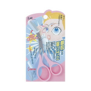 【１０個セット】 貝印 クシ付きマユハサミピンク KQ-809(1コ入) ×１０個セット【正規品】【k】【mor】【ご注文後発送までに2週間前後頂戴する場合がございます】