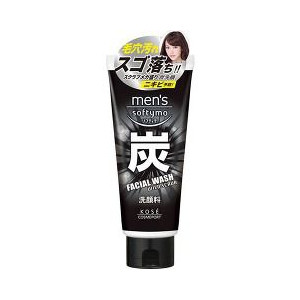 【４８個セット】【１ケース分】 メンズ ソフティモ フェイシャルウォッシュ 炭 130g ×４８個セット　１ケース分【正規品】