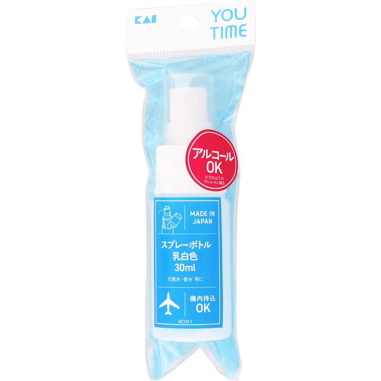 【３０個セット】 貝印 YOU TIME スプレーボトル 乳白色 空ボトル KC1311 30ml×３０個セット【正規品】【k】【ご注文後発送までに1週間前後頂戴する場合がございます】