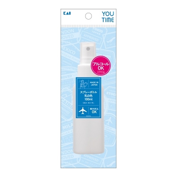 【３０個セット】 貝印 YOU TIME スプレーボトル 乳白色 空ボトル KC1314 100ml×３０個セット【正規品】【k】【mor】【ご注文後発送までに1週間前後頂戴する場合がございます】