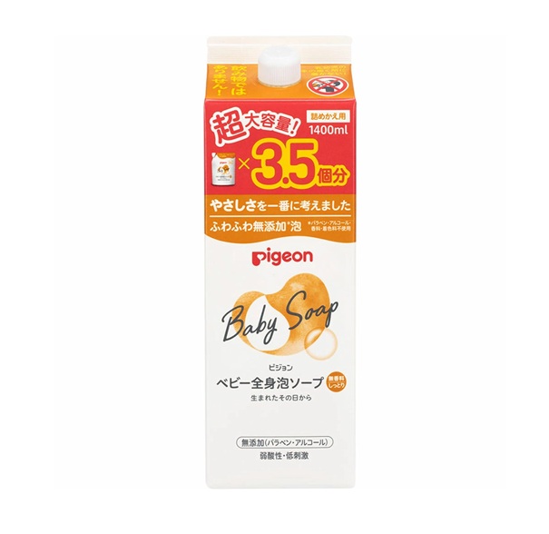 【３個セット】 ピジョン 全身泡ソープ しっとり つめかえ(1400ml)×３個セット【正規品】【mor】【ご注文後発送までに3週間前後頂戴する場合がございます】