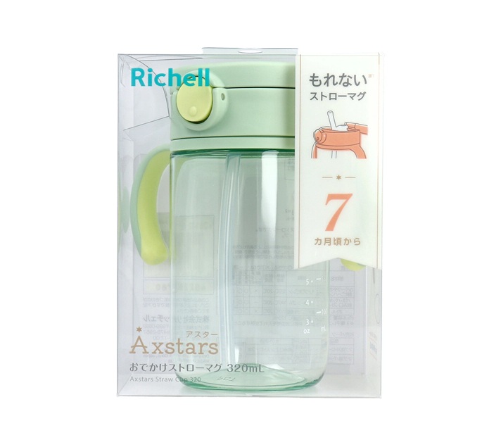 【５個セット】 リッチェル アスター おでかけストローマグ グリーン(320ml)×５個セット【正規品】【mor】【ご注文後発送までに3週間前後頂戴する場合がございます】