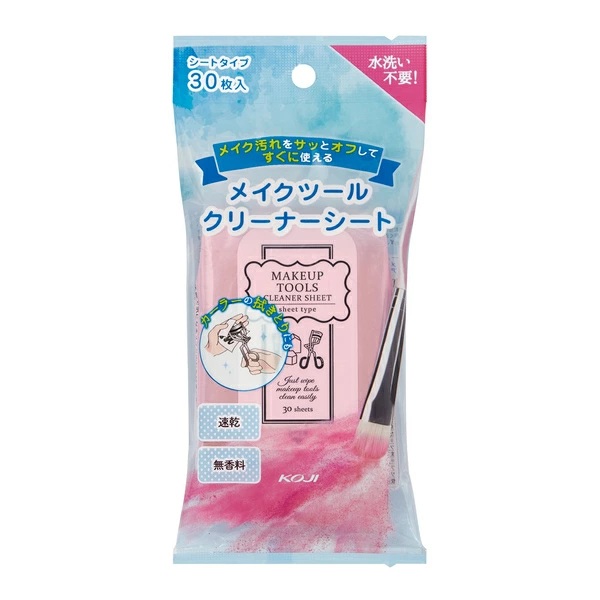 【２０個セット】 コージー本舗 メイクツール専用 クリーナーシート(30枚入)×２０個セット 4972915006780.jpg