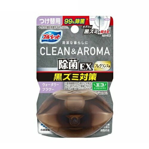 【４８個セット】【１ケース分】 小林製薬 液体ブルーレット おくだけ除菌EX フレグランス クリーン＆アロマ ウォータリーフラワー 付け替え(67ml)×４８個セット　１ケース分【正規品】【ori】【t-6】