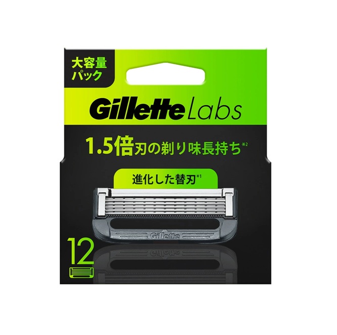【3個セット】 P&G ジレットラボ 角質除去バー搭載 替刃(12個入)×3個セット【正規品】【ori】【t-k2】|キュー バザール