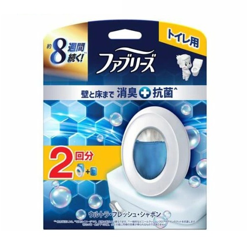 【１２個書き割り】【１容れもの分】 P\u0026G ファブリーズ 室内用便器用 消臭+抗菌 ウルトラ・生新しい・石けん 本体+つめかえ(2個入)×１２個書き割り １容れもの分【定め事品】