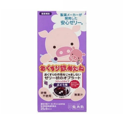【３０個書き割り】 龍角散 おくすり飲めたね 突っ支い棒印字機 ぶどう味(6本入)×３０個書き割り【定まり品】※和らげる税率客体品