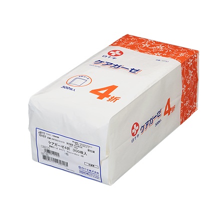 【5個セット】 白十字 ケアガーゼ 未滅菌 4折(300枚入)×5個セット【正規品】【mor】【ご注文後発送までに3週間前後頂戴する場合がございます】|キュー バザール