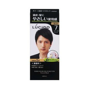 【２４個セット】【１ケース分】 ルシード ワンプッシュケアカラー 7 ナチュラルブラック 50g+50g×２４個セット　１ケース分 【正規品】【dcs】