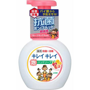 【２０個セット】【１ケース分】 キレイキレイ 薬用泡ハンドソープ フルーツミックスの香り ポンプ 250ml×２０個セット　１ケース分【正規品】