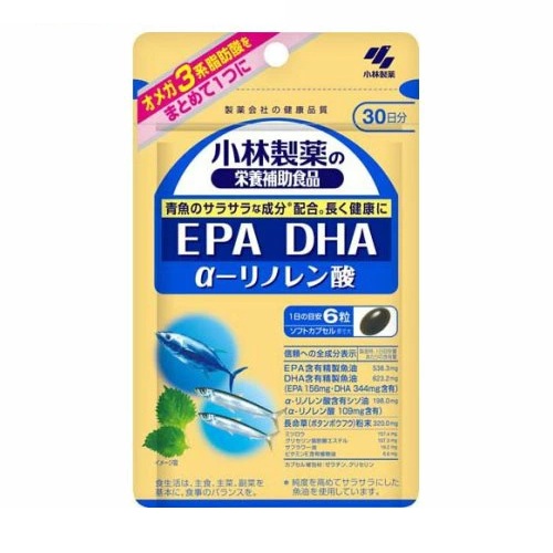 【３０個書き割り】 小林製薬 小林製薬の栄養素助けること食料雑貨類 PA DHA α‐リノレン酸(180粒入)×３０個書き割り【定まり品】※和らげる税率客体品