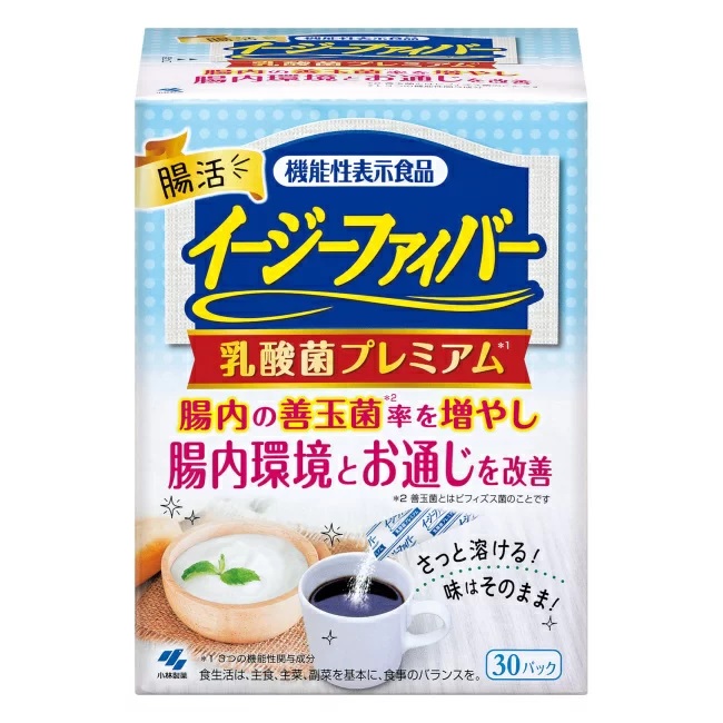 【１０個セット】小林製薬 イージーファイバー 乳酸菌プレミアム 30包×１０個セット 【正規品】 ※軽減税率対象品