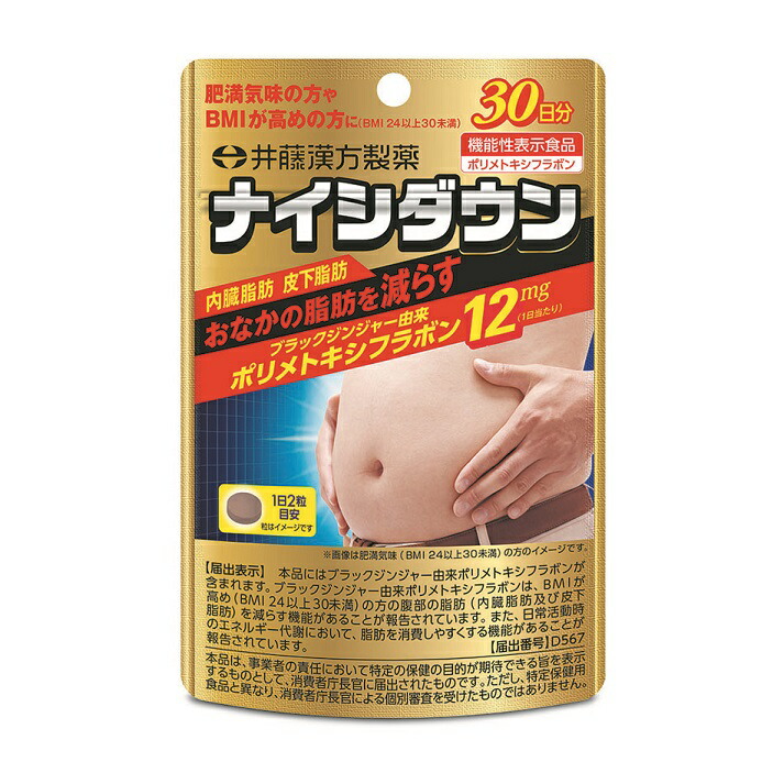 【１０個仕掛ける】井藤漢方 ナイシダウン 30日分 60粒入×１０個仕掛ける 【置き目品】 ※助け出す税率客体品【t-15】
