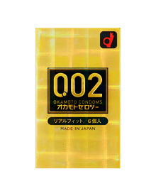 【１４４個セット】【１ケース分】オカモト ゼロツー 0.02ミリ リアルフィット ６個入×１４４個セット 　１ケース分 【正規品】【オカモト直価格】