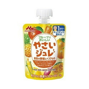 【３０個セット】 森永 フルーツでおいしいやさいジュレ 黄色の野菜とくだもの 70g×6個入×３０個セット【正規品】【s】※軽減税率対象品
