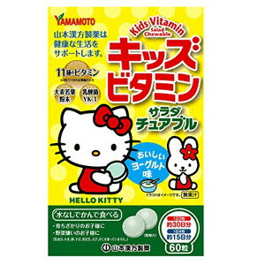 【４０個セット】【２ケース分】 山本漢方 キッズ ビタミン サラダチュアブル 60粒×４０個セット　 ２ケース分【正規品】 ※軽減税率対象品【t-10】