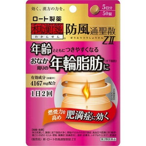【第2類医薬品】【１２０個セット】【１ケース分】 和漢箋 新・ロート防風通聖散錠ZII 50錠×１２０個セット　１ケース分 【正規品】【dcs】