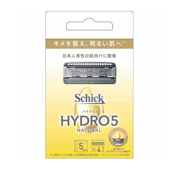 【３個セット】シック ハイドロ5 ナチュラル 替刃(4個入)×３個セット 【正規品】【k】【mor】【ご注文後発送までに1週間前後頂戴する場合がございます】