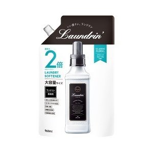 【３０個書き割り】 ランドリン 延性のある剤 詰め替え クラシックフローラル 大静電容量 960mL×３０個書き割り【定め事品】