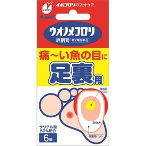 【第2類医薬品】【２０個セット】 ウオノメコロリ絆創膏 足うら用 6個入×２０個セット 【正規品】【t-10】