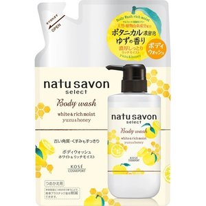 【１８個セット】【１ケース分】 ソフティモ ナチュサボン セレクト ホワイト ボディウォッシュリッチモイスト ゆず 詰替 360ml×１８個セット　１ケース分 【正規品】【dcs】